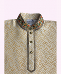 Creme Embroidered Kurta Set