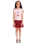 Ballerina Sequin Top Part Jersey With Tulle Skirt
