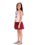Ballerina Sequin Top Part Jersey With Tulle Skirt