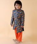 Floral Kurta With Churidar