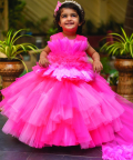 Feather Pink Gown