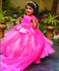 Feather Pink Gown