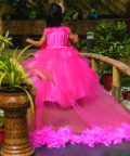 Feather Pink Gown