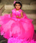 Feather Pink Gown