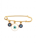 Evil Eye Diaper Pin Gold
