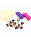 Handmade Block Print Wooden Stamps - The Lil Girls Stamping Kit