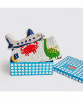 Snuggle Time Crib Gift Set (Alphabets- Blue)
