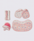 New Beginnings Organic Muslin Gift Box (Celestial-Pink)