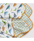 Dinosaurs Organic Reversible Blanket