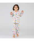 Alphabets Pink Organic Pajama Set