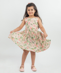 Muslin Printed Knot Dress