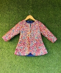 Multicolored Patra Work Jacket And Lehenga Set