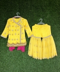 Handwork Diya And Ghungroo Sharara Set