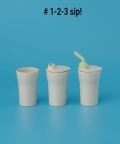 Miniware 1-2-3 Sip! Sippy Cup Vanilla/Aqua