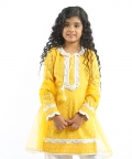 Yellow Chikankari Kurta Set