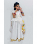 Lehenga Set with Peplum Blouse with Organza Dupatta