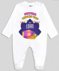 Personalised Happy Lohri Wish White Romper
