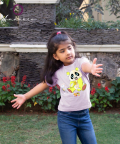 Panda T-Shirt,Light Pink