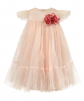 Soft Pink Net Overlay Dress