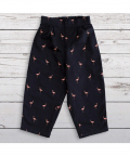 Baloon Pant And Crop Top Set Black