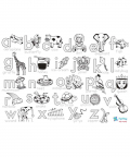 Pep Play Doodle Placemats My First Educational Set