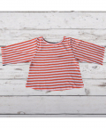 Stretchable Chic Orange Stripe Set