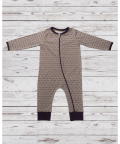Two-Way Zipper Romper Goggle Print