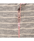 Two-Way Zipper Romper Grey Stripped