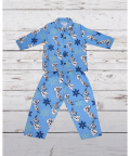 Snowman Print Flannel Night Suit