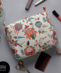 Khaki Chidiya Print Medium Sized Vanity Kit