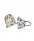 Botanical Garden And Bird Paradise Print Reversible 3 Ply Mask With Pouch