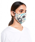 Tulip Garden Print Structured 3 Ply Mask With Pouch