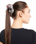 Set Of 3 Assorted Velvet Scrunchies In Signature Prints