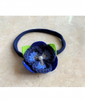 Pansy Soft Hairband - Blue