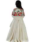 Resham Embroidery Anarkali with Churidar & Dupatta