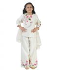 Resham Embroidery Kurta & Sharara with Dupatta