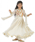 Crinkled Ghera Anarkali with Churidar & Dupatta