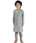 Resham Embroidery Kurta with Churidar