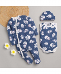 Royal Brats Snowman Print Romper Combo Set