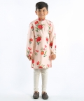 Pink Floral Printed Kurta Set
