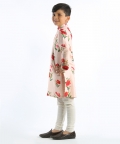 Pink Floral Printed Kurta Set