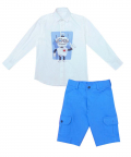Robot Shirt With Shorts