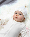 Little Tickle Value Pack Organic Top Knot Hats/Caps-Pack Of 3