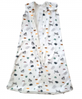 Tickle Tickle Nap A Lil Organic Cotton Sleeping Bag-Frosty Leo