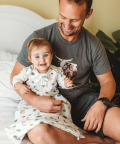 Tickle Tickle Nap A Lil Organic Cotton Sleeping Bag-Frosty Leo