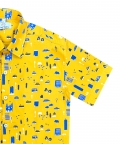Yellow Printed Co-Ord Set With Hat