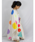 Polka Dot-Printed Sharara Set with Silk Dupatta
