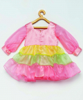 Orgnenza Tri Colour Dress