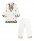 Tricolor Lace Kurta Set