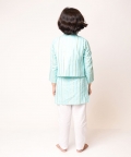 Sky Blue Kurta with White Pyjama